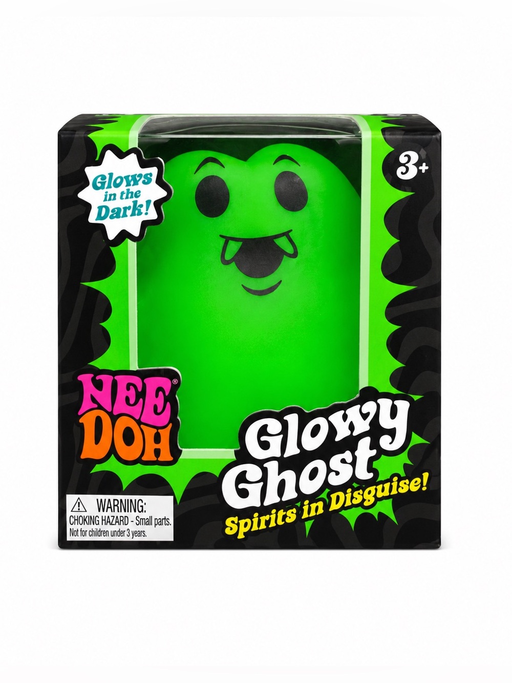 Schylling NeeDoh Glowy Ghost Toy NEW